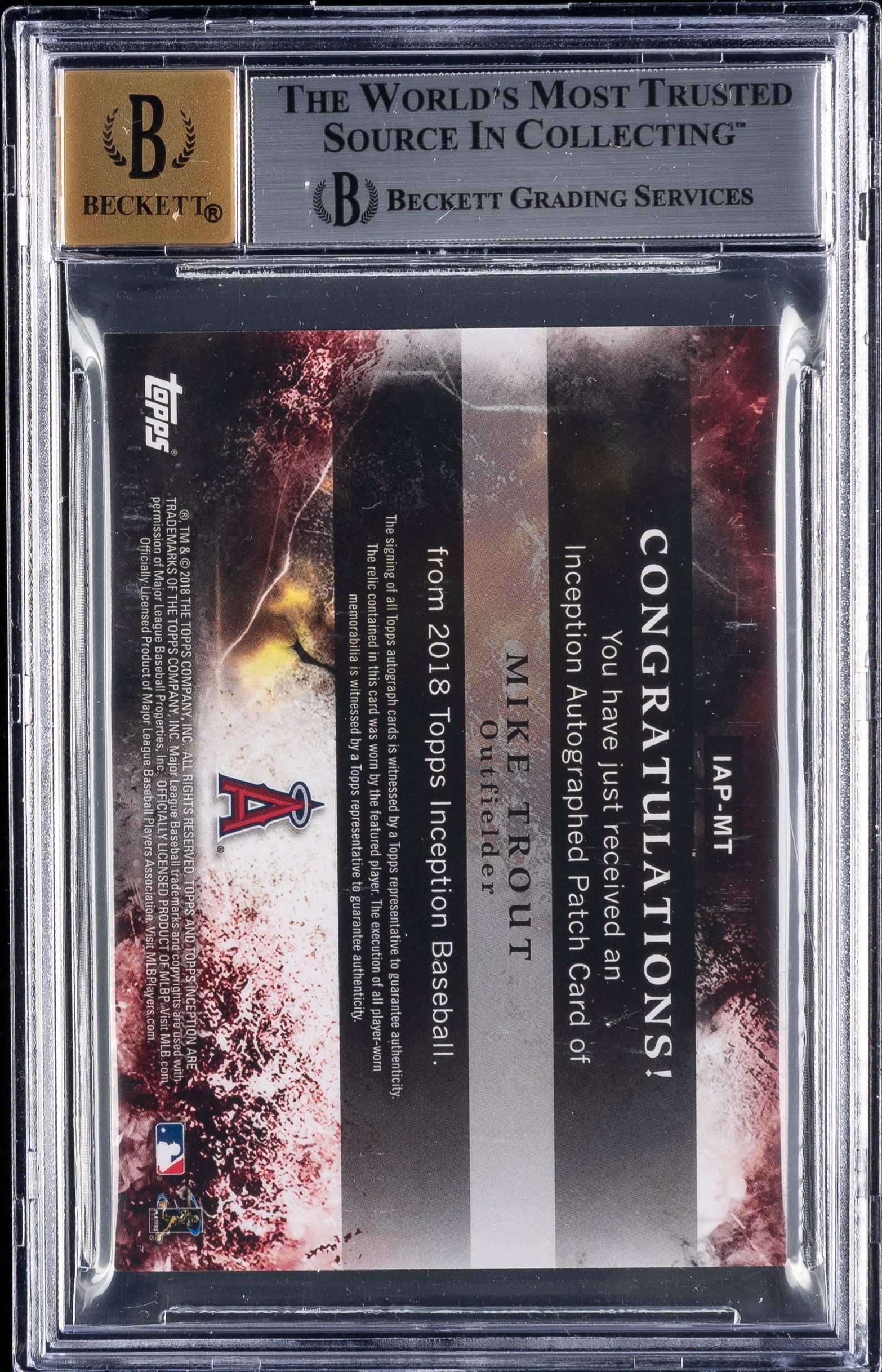 2018 Topps Inception Patch Autographs Magenta #IAP-MT Mike